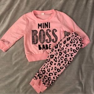 0-6 months, pink, matching set